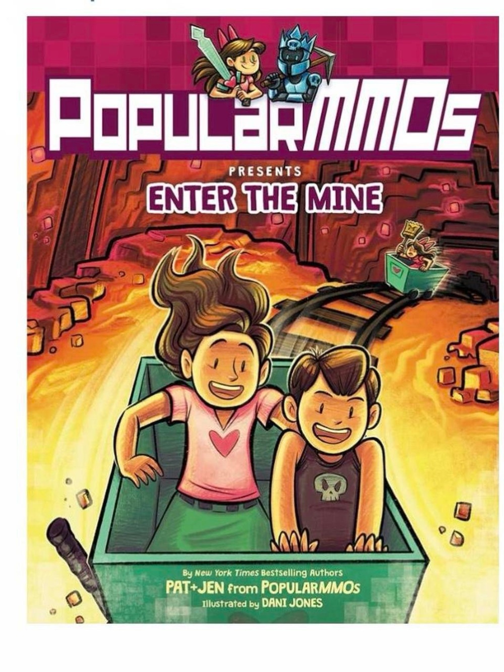 PopularMMOs Enter the Mine Book: A Graphic Novel Hardcover by Pat and Jen